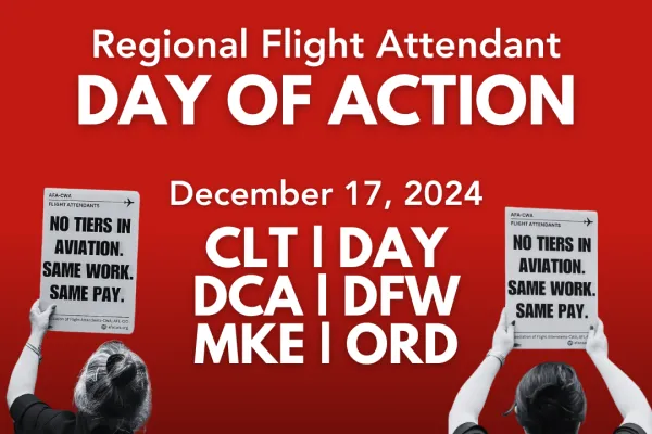 regional flight attendant day of action